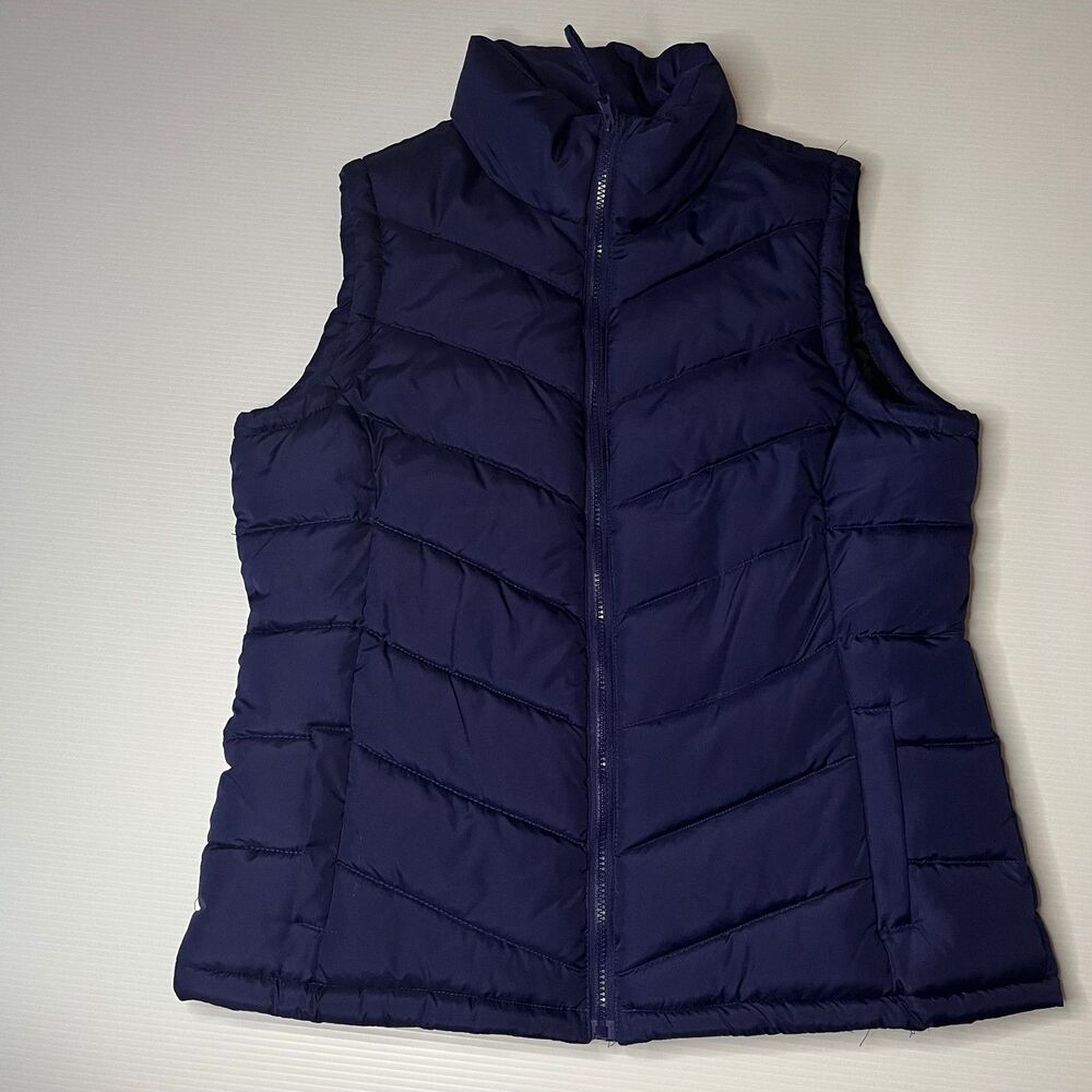 Faded Glory |Blue Polyester Short SleevePuffer Jacket | L (12-14)